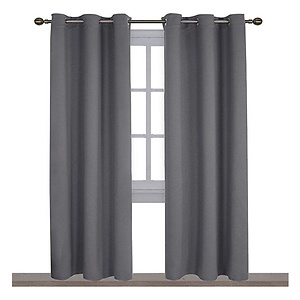 NICETOWN Tripe Wave Thermal Insulated Ring Top Curtain