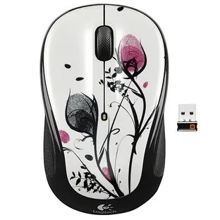 Logitech M325 Wireless Optical Mouse - Fingerprint Flowers