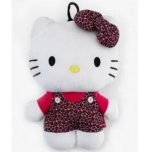 Hello Kitty Leopard Plush Backpack