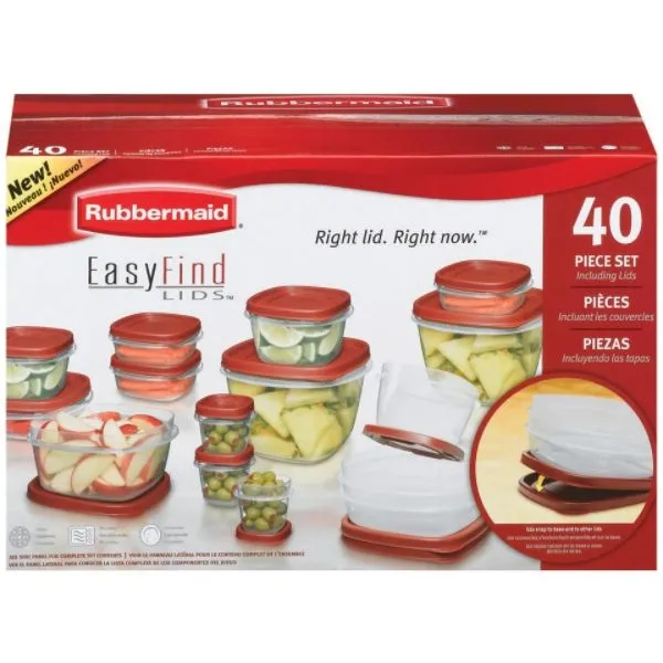 Rubbermaid Easy Find Lids 40-Piece Storage Set 
