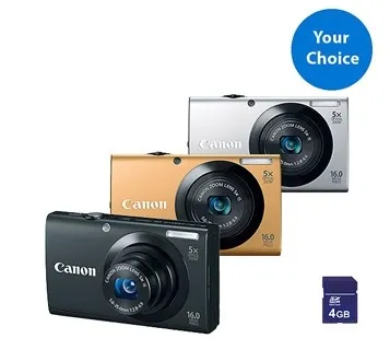Canon PowerShot A3400 IS + 4GB Memery Card
