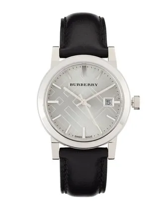 Lastcall: Burberry Check-Engraved Watch 22% OFF + Extra 30% OFF