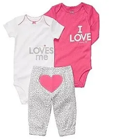 Carters Infant Girls' Set 3pc Kitty Pink 