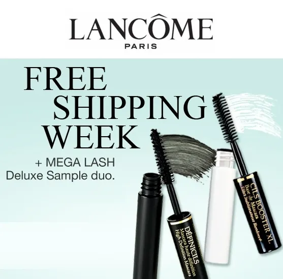 Lancome: Free Mega Lash Deluxe Sample Duo plus Free Standard Shipping on ANY Order