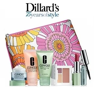 Dillards: Free 7-pc Gift ($65 Value)with Any Clinique Purchase of $25