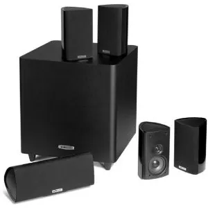 Amazon Polk Audio 5.1 Home Theater System (Set of Six, Black) 