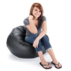 96" Round Vinyl Matte Bean Bag