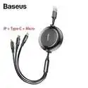 Baseus 超实用三合一数据线 Lightning+Type-C+Micro USB 
