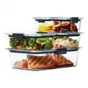 Rubbermaid Brilliance 防漏密闭食物保鲜盒 10件套 