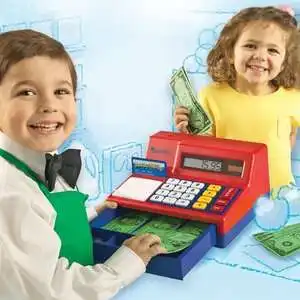Learning Resources 儿童收银机玩具 带纸币 $23.99 (原价$39.99)