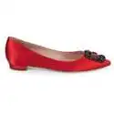 Manolo Blahnik 钻扣平底鞋折扣$769.99收 