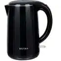 Secura SWK-1701DB Stainless Steel Double Wall Electric Water Kettle, 1.8 quart, Black