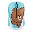 Logitech x LINE FRIENDS 超萌 布朗熊联名款 无线鼠标 