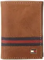 Tommy Hilfiger Men's Yale Trifold Wallet, Saddle Tan