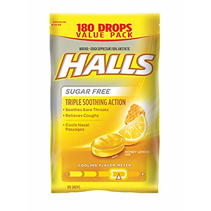 Halls 荷蜂蜜柠檬止咳润喉糖180颗 6 98 北美找丢网