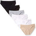 Amazon Essentials Women's Cotton Stretch Bikini Panty 6pk