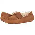UGG Women's Dakota Leather Bow Slipper, Chestnut, 8 M US