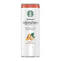 Starbucks Refreshers Sparkling Juice Blends, Peach Passion Fruit with Coconut Water, 12 Ounce, 12 Cans