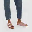 Birkenstock Arizona 粉色麂皮拖鞋
