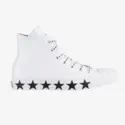 Converse x Miley Cyrus 合作款白色 ALL STAR 高帮帆布鞋
