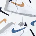 Nike 耐克 Air Force 1 07 Swoosh Patches 魔术贴运动鞋