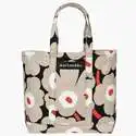 芬兰 MARIMEKKO PERUS 米白橙花手提包