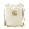 GUCCI GG Marmont 白色水桶包