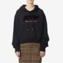 OFF-WHITE 短款黑色帽衫