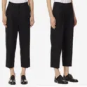 ACNE STUDIOS 羊毛黑色烟筒裤