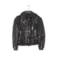 R13 Hooded Moto Jacket 皮夹克