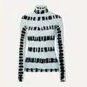 PROENZA SCHOULER 扎染弹力天鹅绒高领上衣