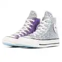 Converse 匡威 x Chiara Ferragni 联名款 Chuck 70 银紫色拼接闪片高帮鞋