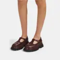 大码福利！Burberry 博柏利 Leather Mary Jane Flats 玛丽珍