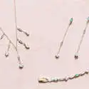 Swarovski 施华洛世奇 OZ 新系列一点绿耳链