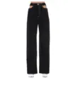 MAISON MARGIELA “LVR EXCLUSIVE”独家镂空纯棉阔腿牛仔裤