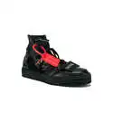 OFF-WHITE 男士全黑高帮休闲鞋