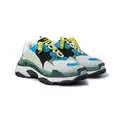BALENCIAGA Triple S 蓝绿撞色老爹鞋