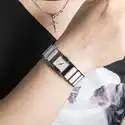 好价！Rado 雷达表 Integral 系列 珍珠母贝银色女士气质腕表 R20747901