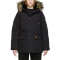 Carhartt Work In Progress 黑色派克大衣