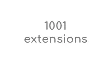 1001 extensions Code Promo