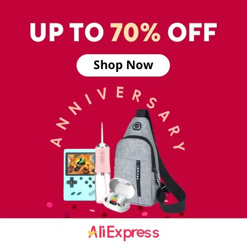 Aliexpress UK: Get Up to 70% OFF + Up to £65 OFF Extras