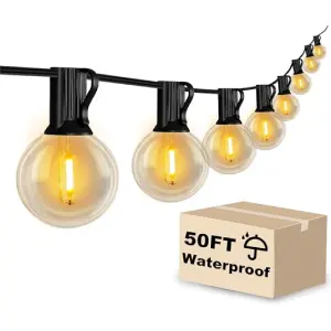 DAYBETTER Outdoor String Lights Waterproof