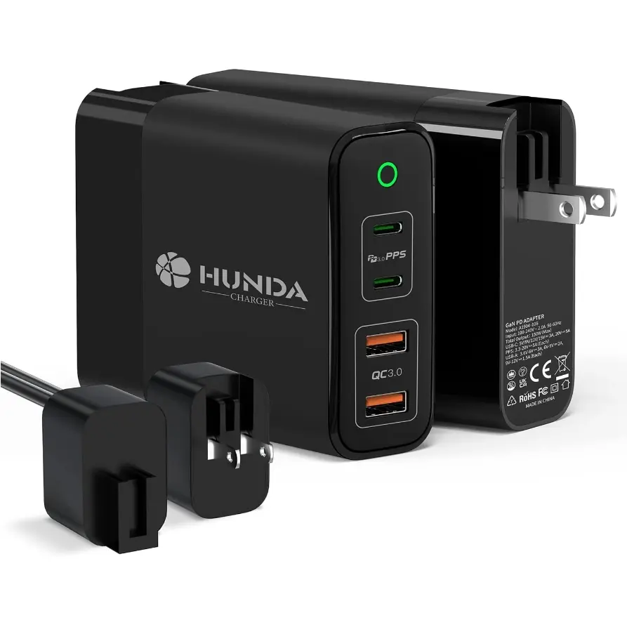 HUNDA 150W USB C Charger 100W GaN Charging Station