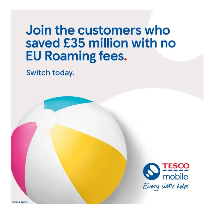 Tesco Mobile: Join the Customers with no EU Roaming Fees