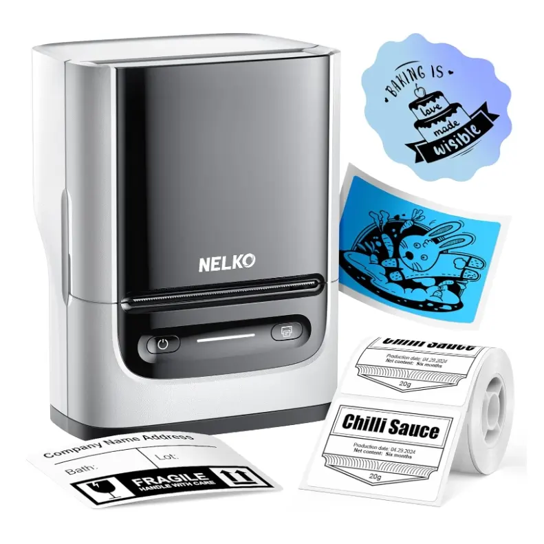 Nelko Portable PM220 Bluethooth Label Maker Machine with Tape