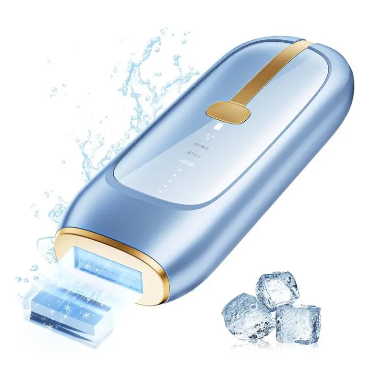 LUBEX Painless Sapphire Ice Cooling IPL Laser Hair Removal Device