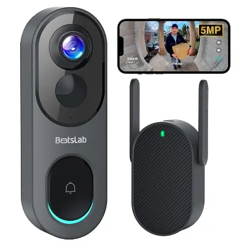 Botslab Video Doorbell Head-to-Toe & 180° View Camera