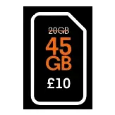 VOXI: 45GB + Unlimited Social Media Only £10/month