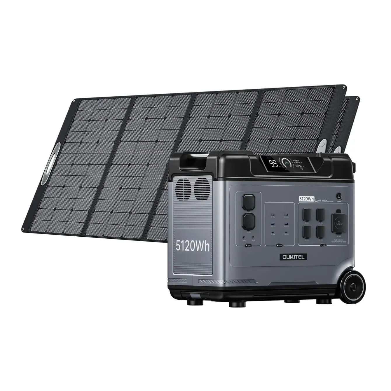 OUKITEL P5000 Solar Generator with 2x400W Solar Panel