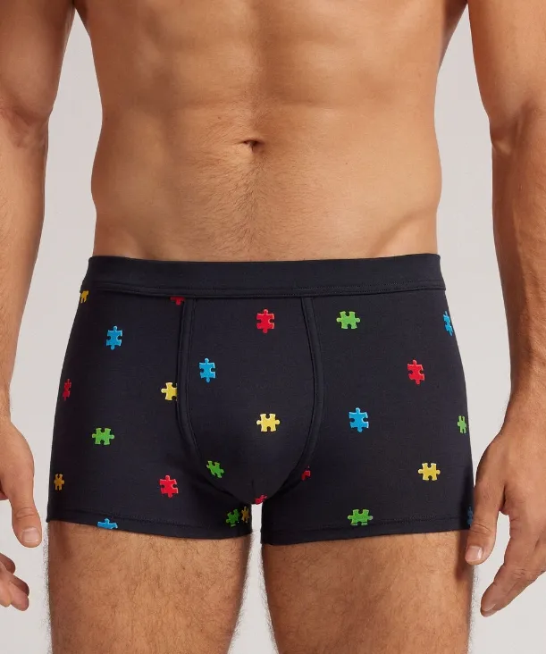 Puzzle Print Superior Cotton Boxers